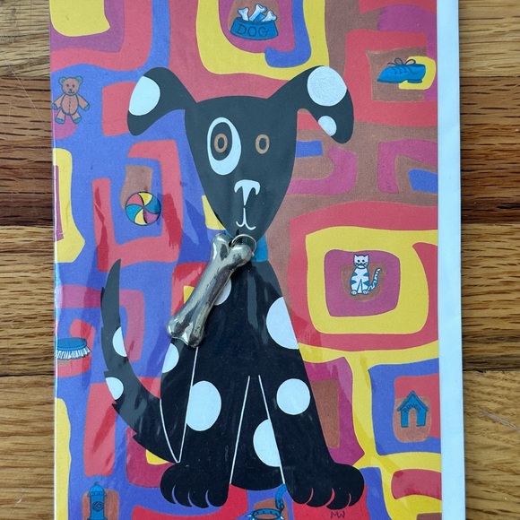 Seagull Pewter Other - 6 for $25 - Vintage Seagull Pewter Card with Bone Charm